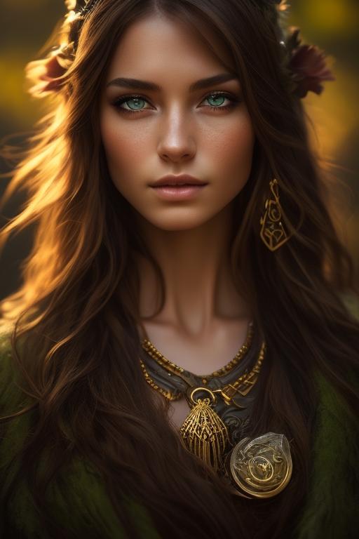 Any-kookabura67: Female Druid Elf, Medium Skin Tone, Green Eyes, Brown 