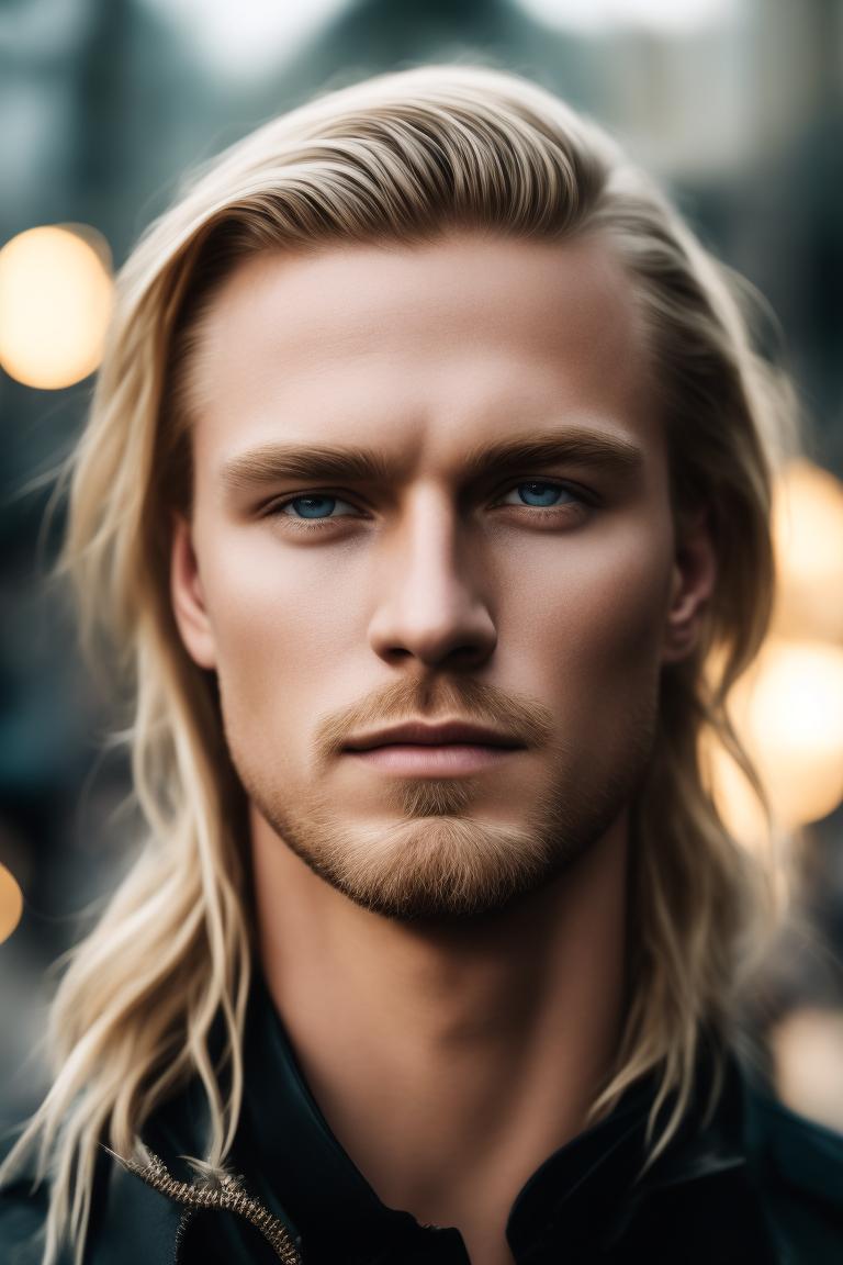 aryapratm: Erling Haaland, Marvel, Clean shave, Long hair blonde, Thor ...