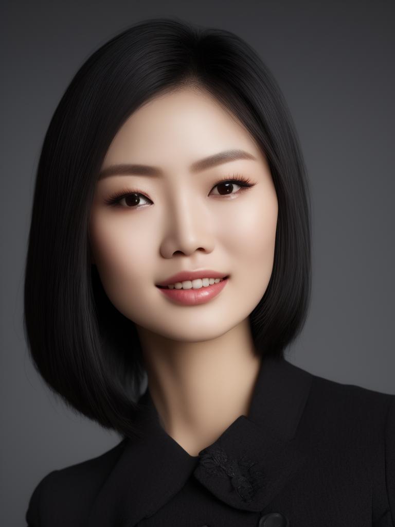 Gambu looking straight ahead, centered in frame, a very beautiful and