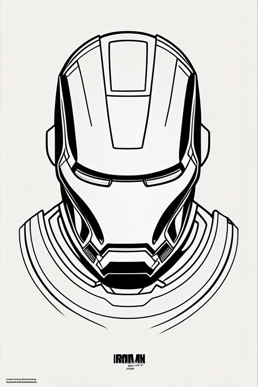 iron man face coloring pages