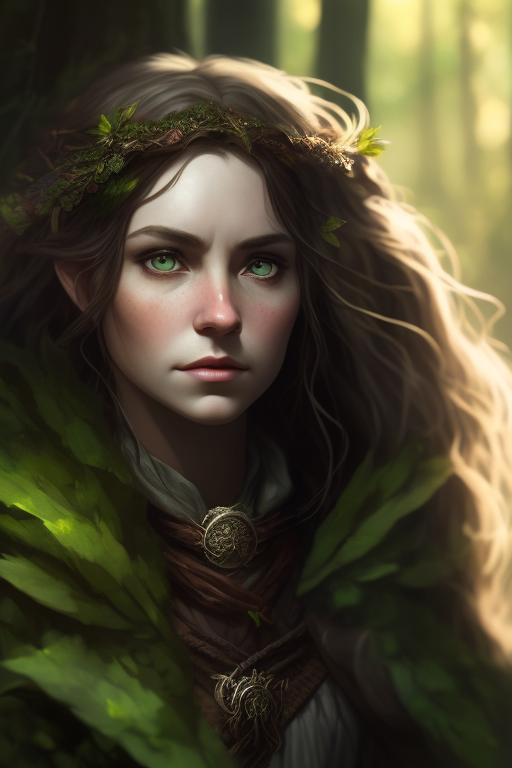 utilized-fly97: hobbit druid female teenager with long curly brown hair ...