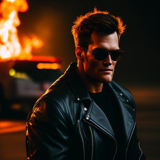 - Tom Brady Leather Jacket