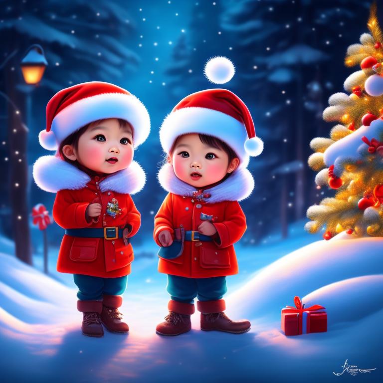 children singing christmas