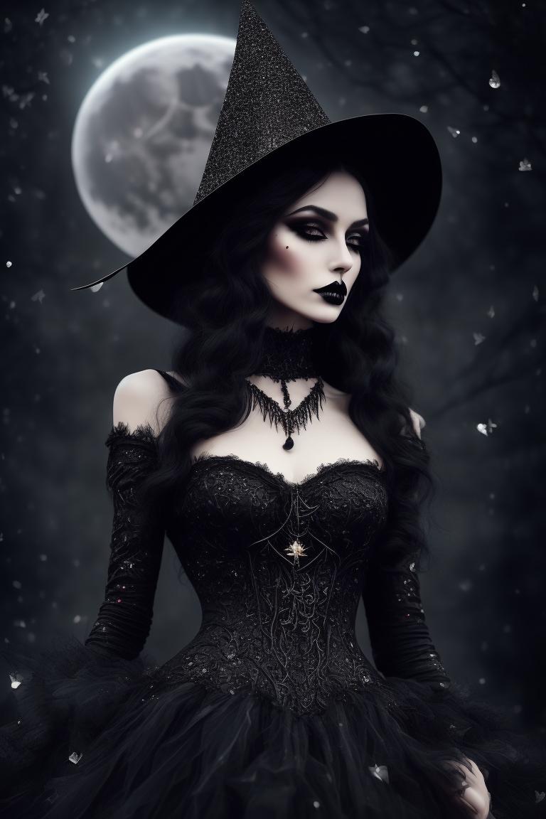dead-manatee675: beautiful gothic witch wearing beautiful black dress ...