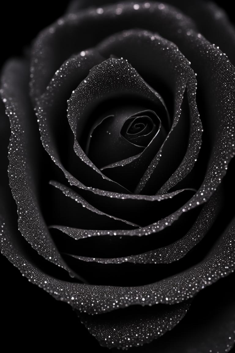 BlackRose: A breathtaking image of the most beautiful black rose in full  bloom, its ebony petals capture the imagination and the heart. The velvety  petals are a stunning obsidian color, curving in