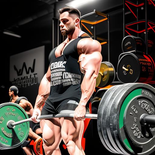 Sat_Ananda_Ji: sticker, man deadlifting, huge shoulders, muscular, full ...