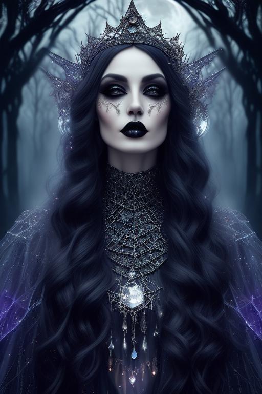 fickle-loris892: beautiful mystic witch, wear crystal crown, beautiful ...