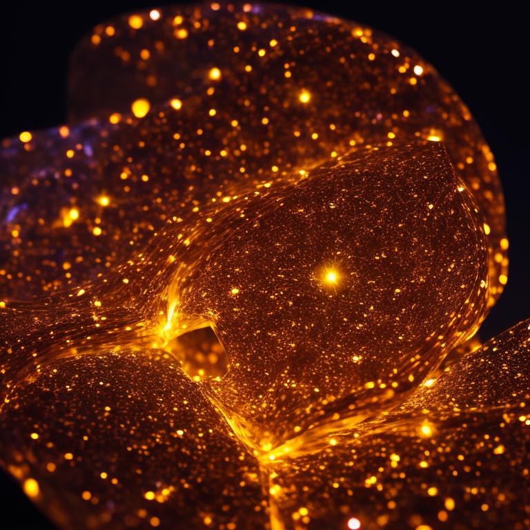 dreamrezzer: intricate luminous molecules, atomic rendering, light ...