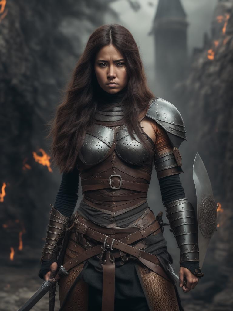 Foul-Rabbit: Warrior with a fierce look