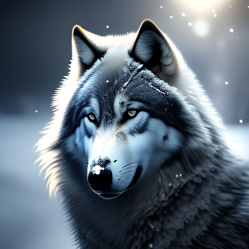 maxkemp: Snowy wolf with icicles for fangs