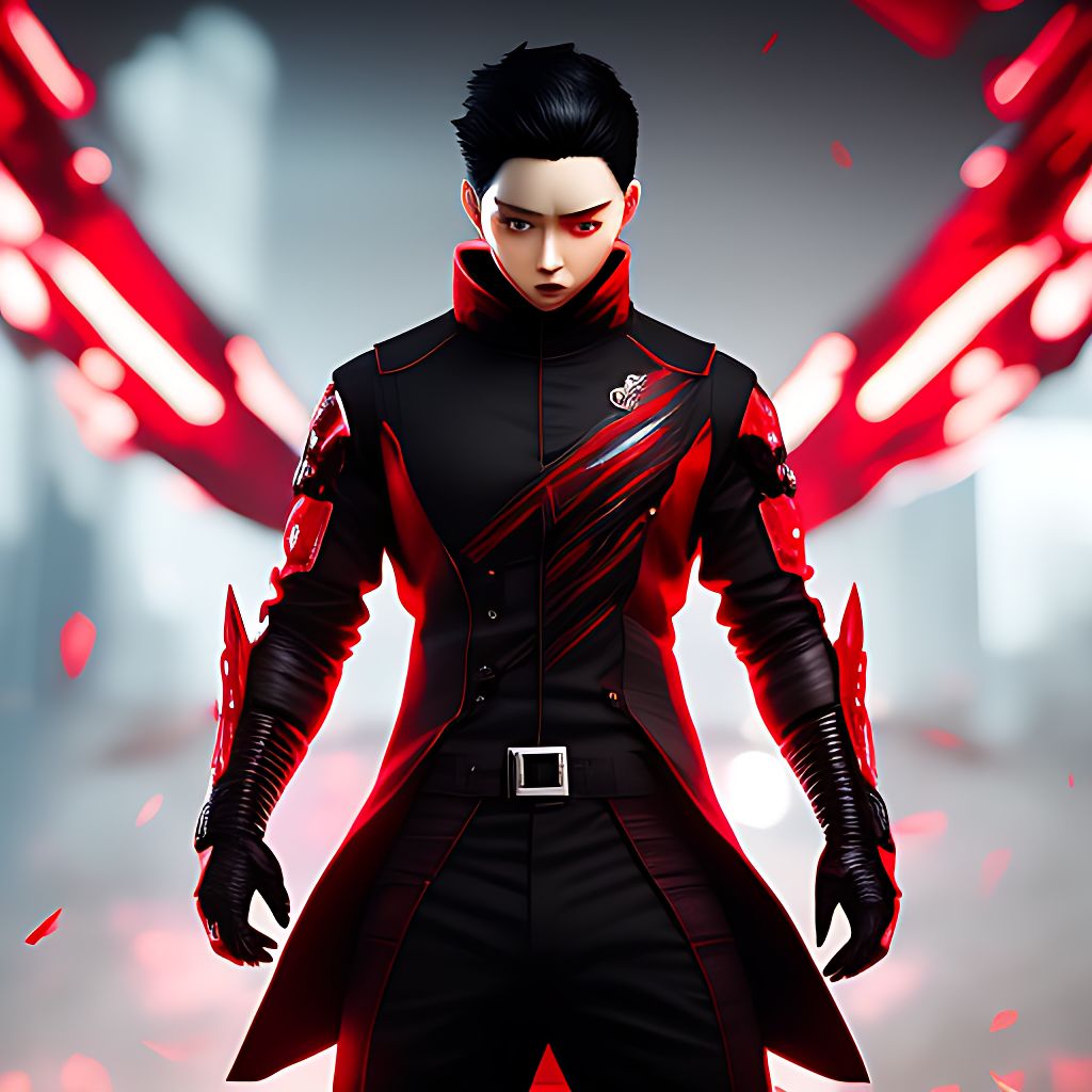 havenshaw: Red and black Kagune  Tokyo Ghoul arms coming out back picture  for discord boy