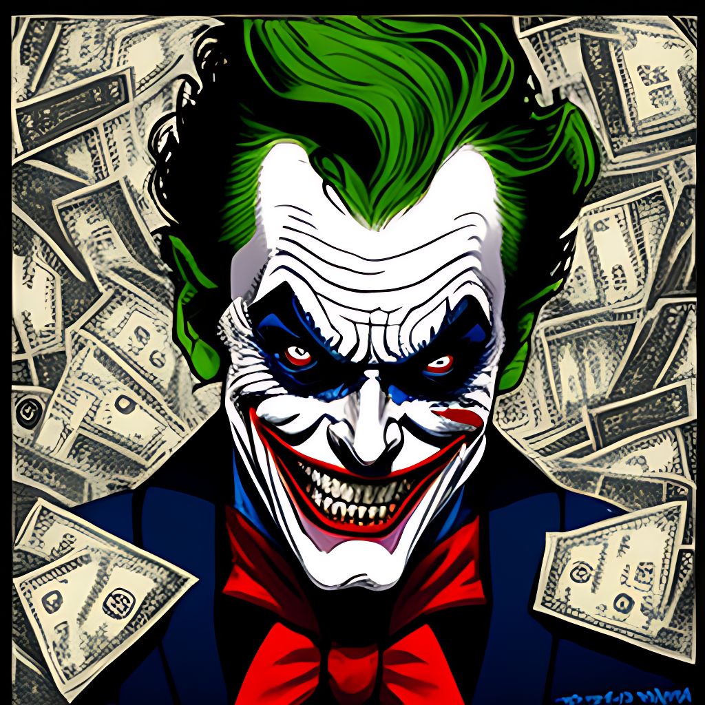 KOPF-KI-NO: Joker, ((4k money-safe background))