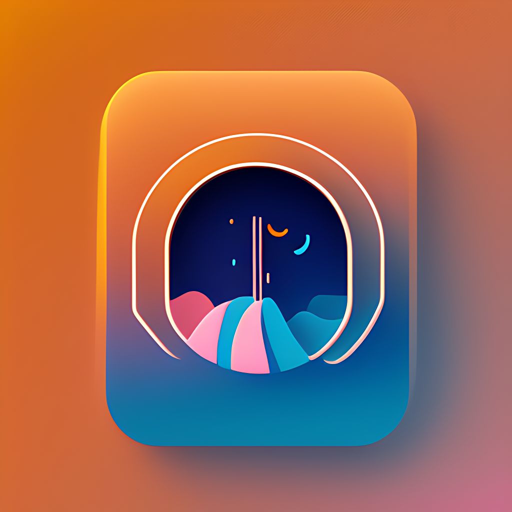 saeribrynn: A surreal abstract logo for a company named Moonbounce ...