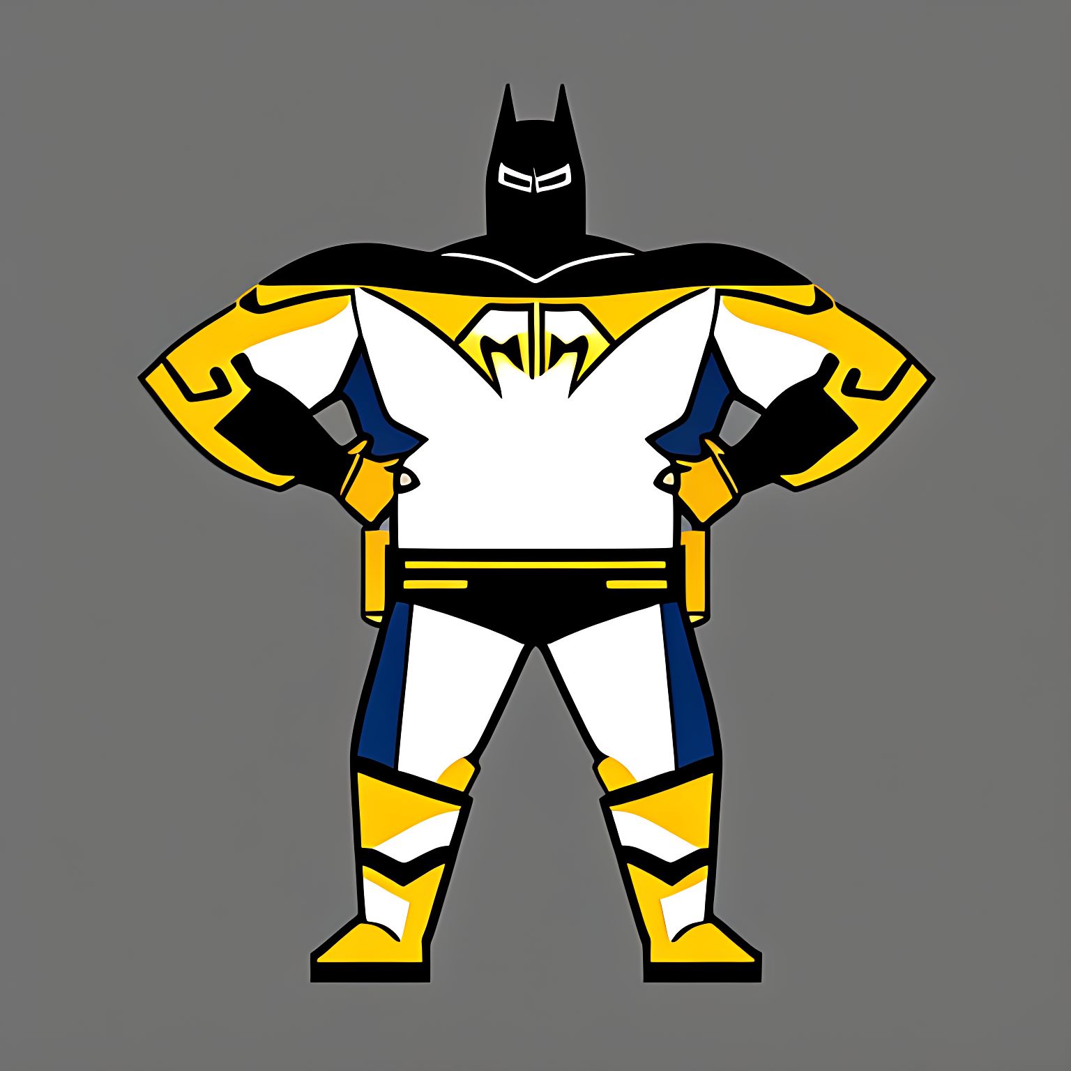 f: batman as a overweight professional wrestler