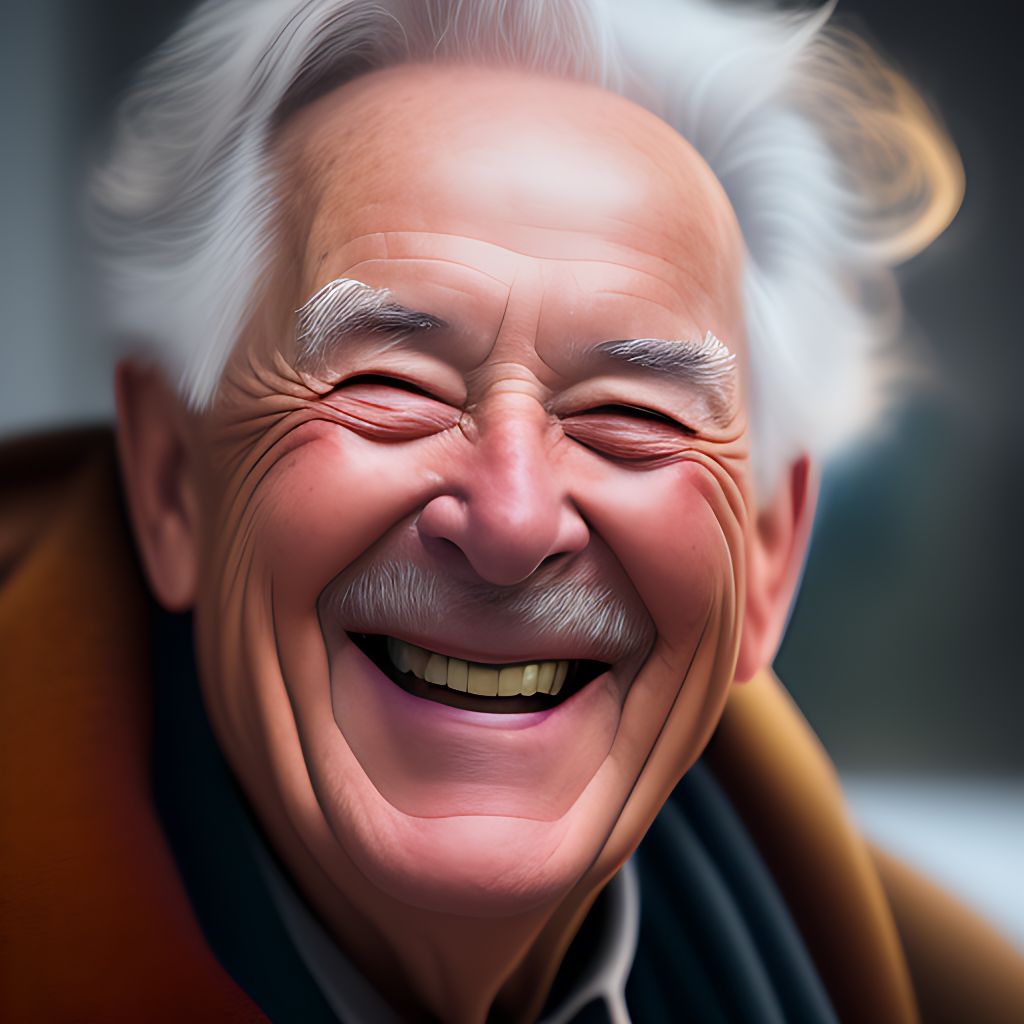funny old man laughing