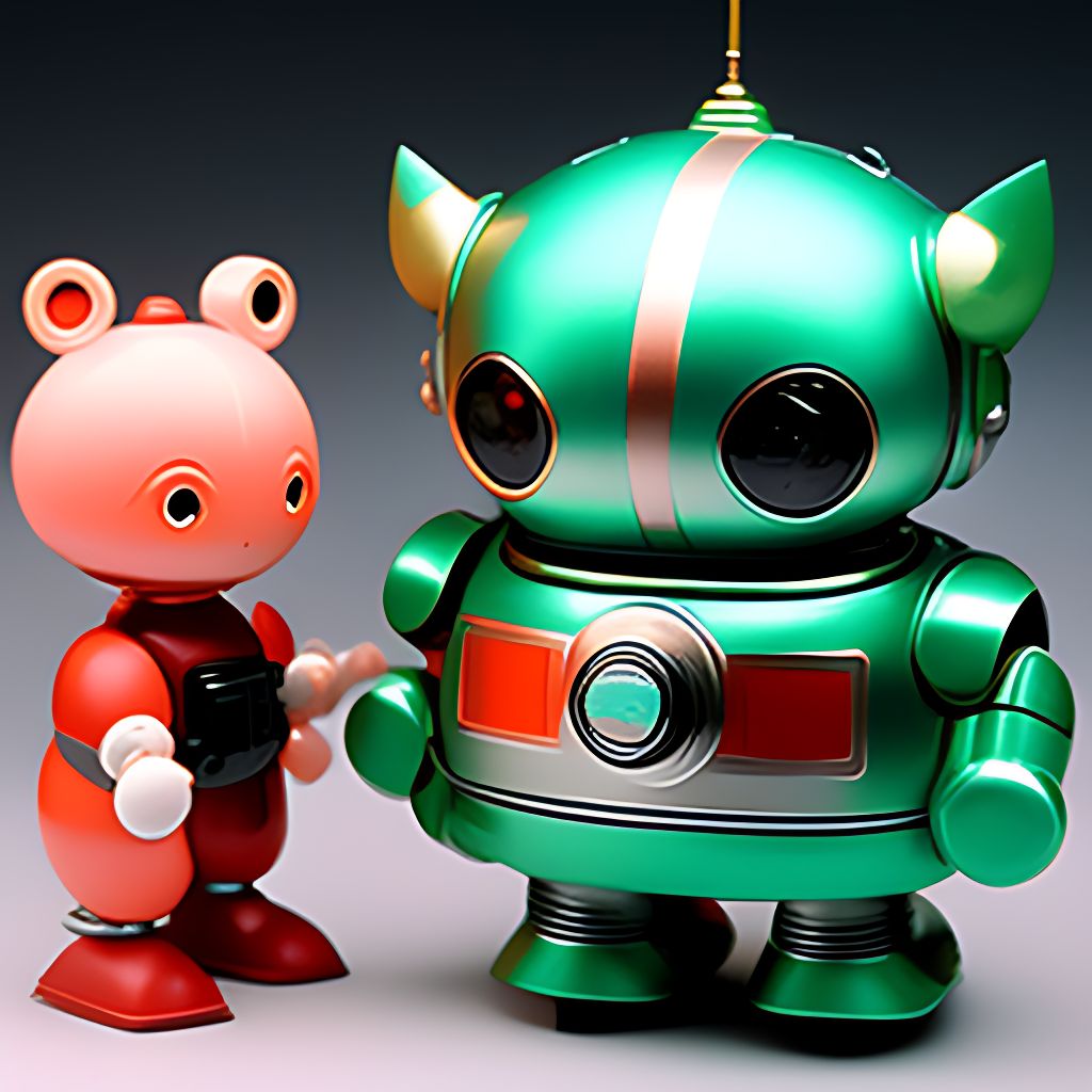 shuffle Vind Mob grand-moose886: Generate a cute and futuristic 50s sci-fi toy robot with a  round and chubby shape, equipped with an odometer on its chest and an  antenna on its head. Astro boy resemblance.