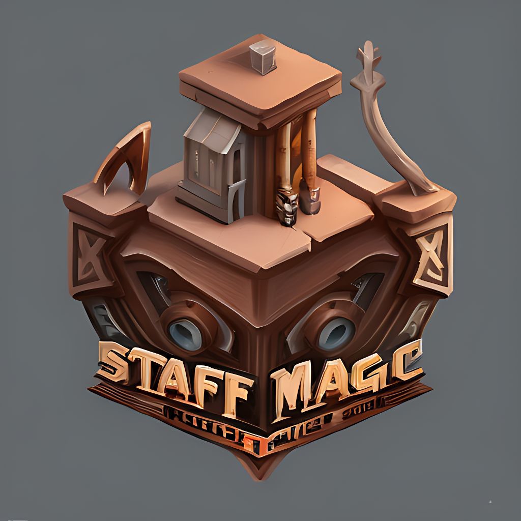 Scottyu Staff Of Ruin Magic Item Isometric D Rendered Highly Detailed