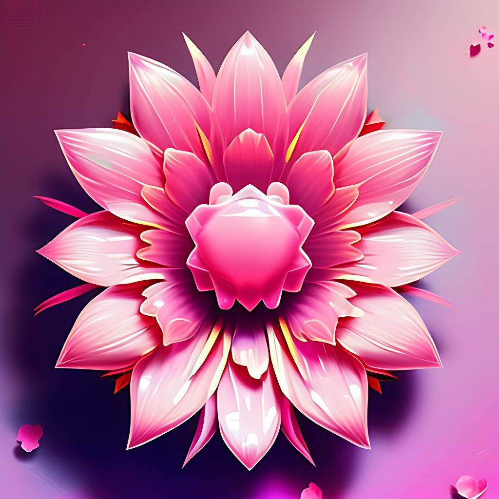 f: flower petals, ((pink background))