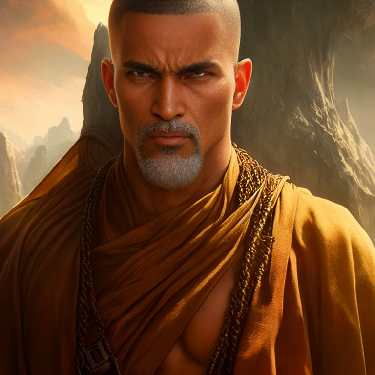 nippybat223 A Goliath Monk in a fantasy world using brass,fantasy