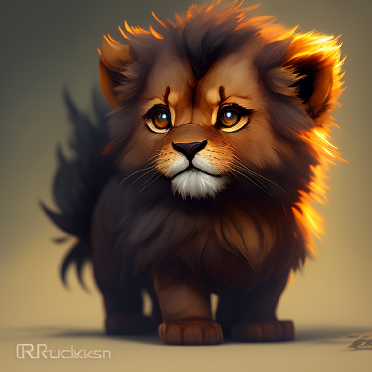 cute lion