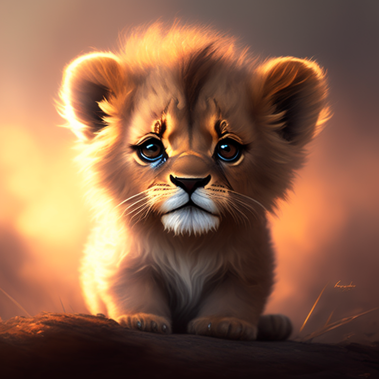 cute lion cubs