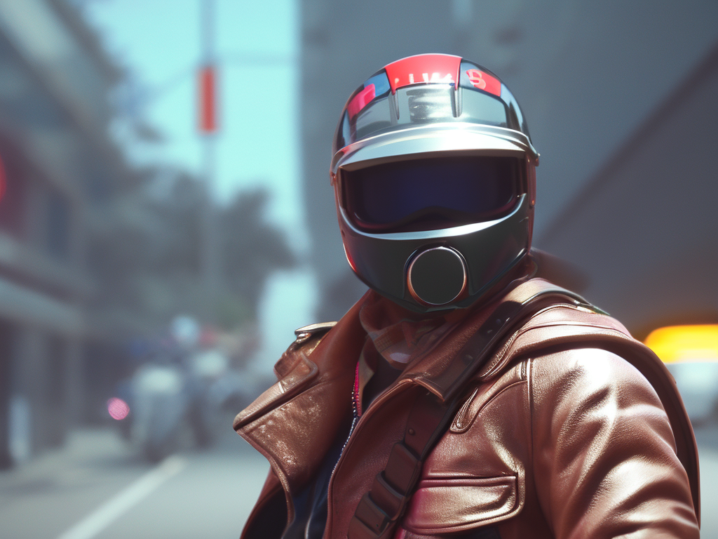 hotline miami biker art