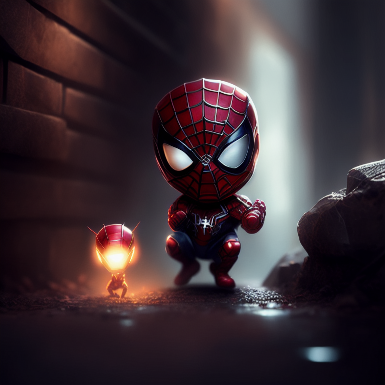 medoholic: Spiderman crawl the wall with ironman flying over