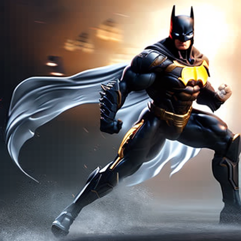 medoholic: Batman with golden armour suites, 4k, hyper realistic, full  body, fighting style