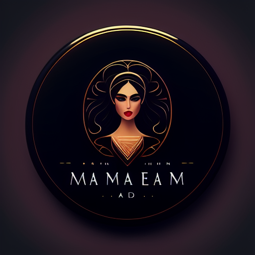 quarterly-ape2: Madam logo that represents a woman who is engaged in ...