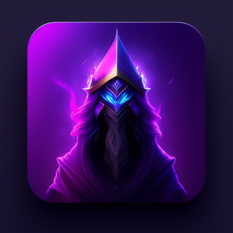 App icon, iOS app icon, Design, OLD WIZARD purple cloak, Skeuomorphic, Dribbble, Behance, Artstation