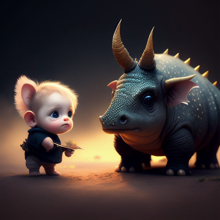 corny-ant776: little boy and baby triceratops