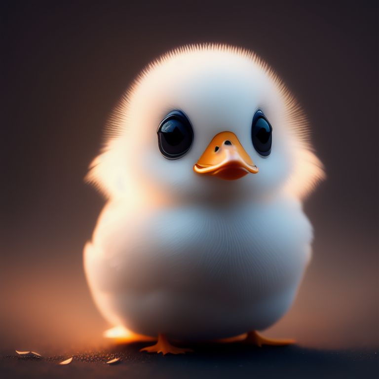 frizzy-deer411: A cute white duck