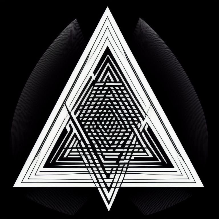 happy-otter407: The overlapping triangles, Minimal line art, bohemian ...