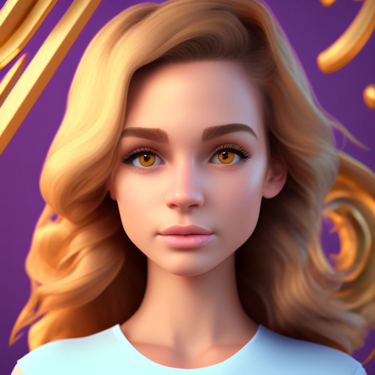 Portrait, A preppy  girl roblox avatar with the name Zyana on her shirt, Beautiful hair, Makeup, Octane render, 8k, Beautiful lighting, Golden ratio composition