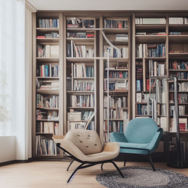 Reading chair discount with book storage