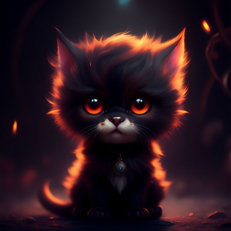 Tiny gnat520 A Cute Demon Cat