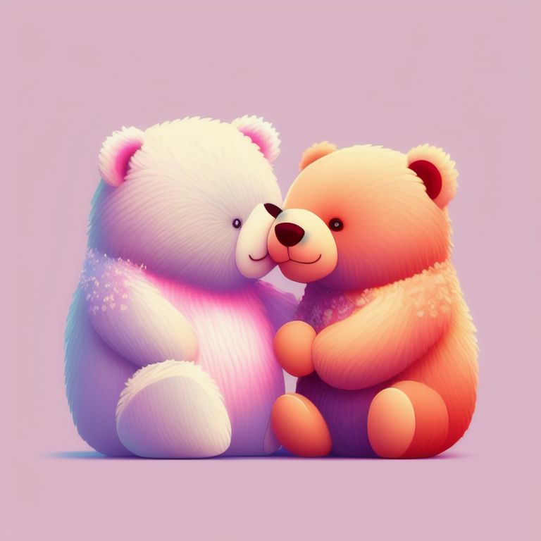 tamilfocus: Two teddy bear kissing, love, valentine