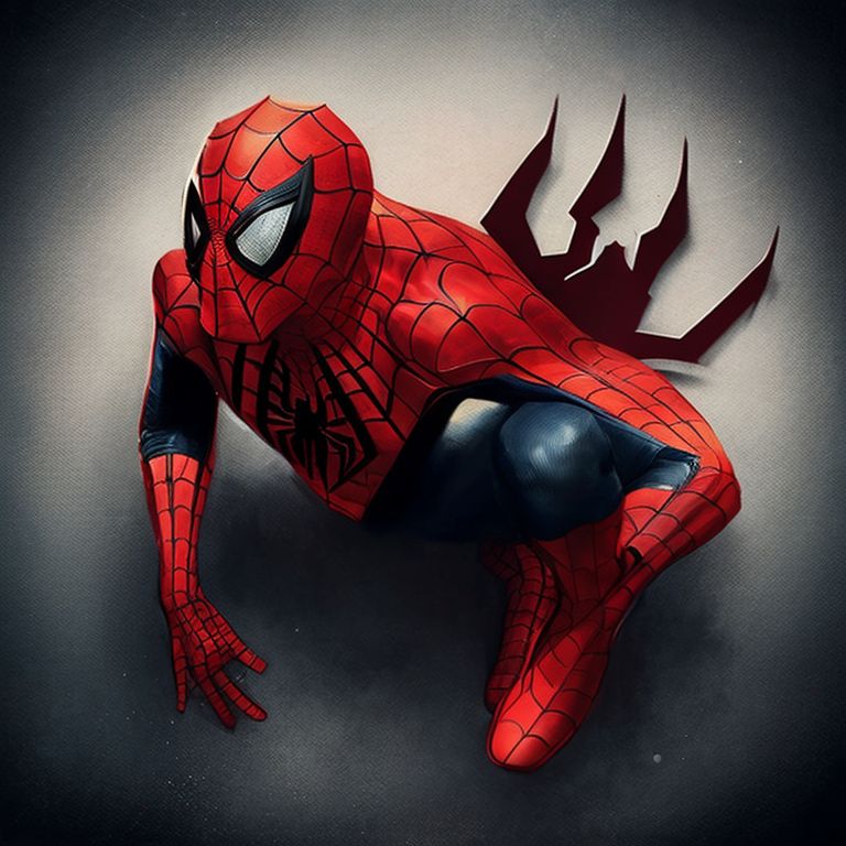 bulky-goat236: spiderman from a profile view