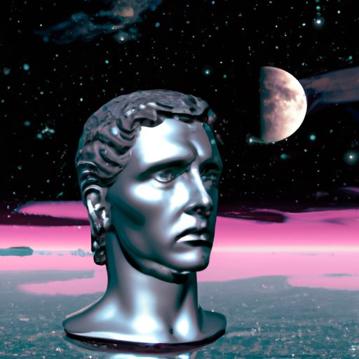 sethmillstein: a julius caesar bust rising from the ocean, phong ...