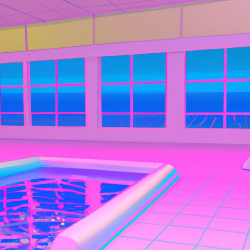 sethmillstein: an indoor pool, liminal space, liminality phong shading ...