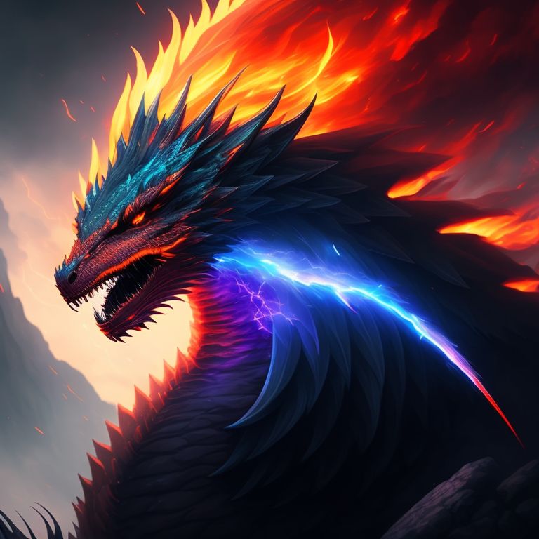 black lightning dragon