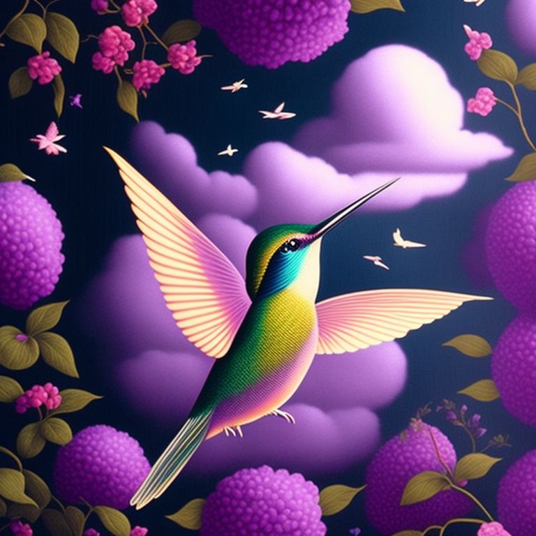 purple hummingbird photos