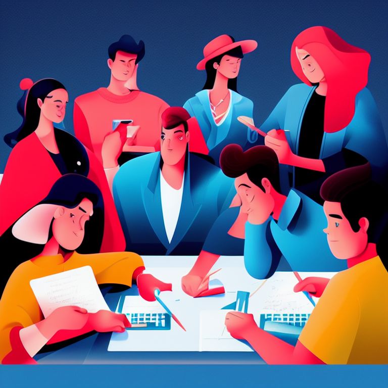 runny-swan284: A team of writers. Some at the computer. Some walk about ...