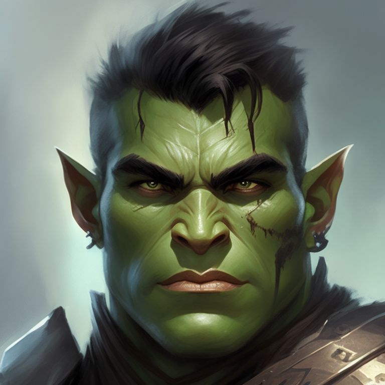 half orc barbarian maul