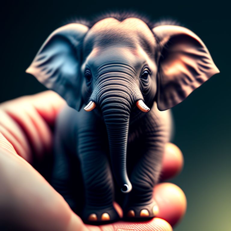 Real Miniature Elephant