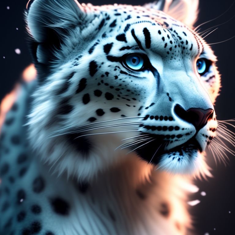 Snow Leopard Digital Art