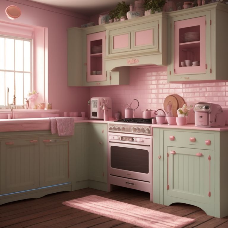 1,187 Pastel Kitchen Stock Photos, High-Res Pictures, and Images