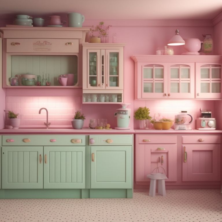 A dip into the pastel nuance  Pastel kitchen, Pastel kitchen