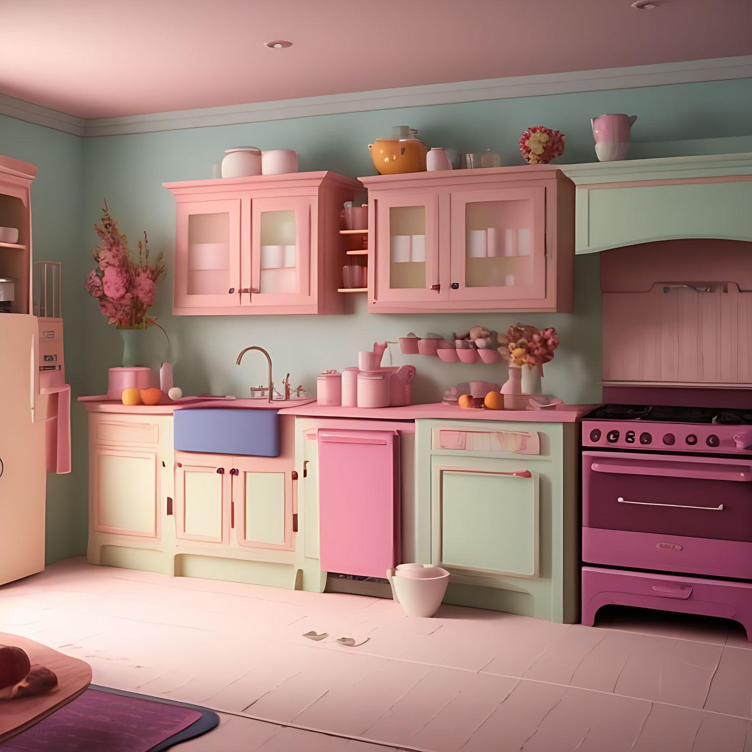 addison a pastelcoloured kitchen with country style