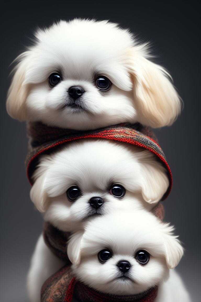 Three cute hot sale puppies